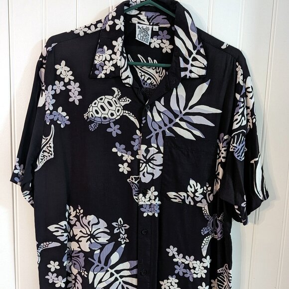 RARE Vintage CABALI Hawaiian Mens Short Sleeve 100% Rayon - Picture 1 of 4